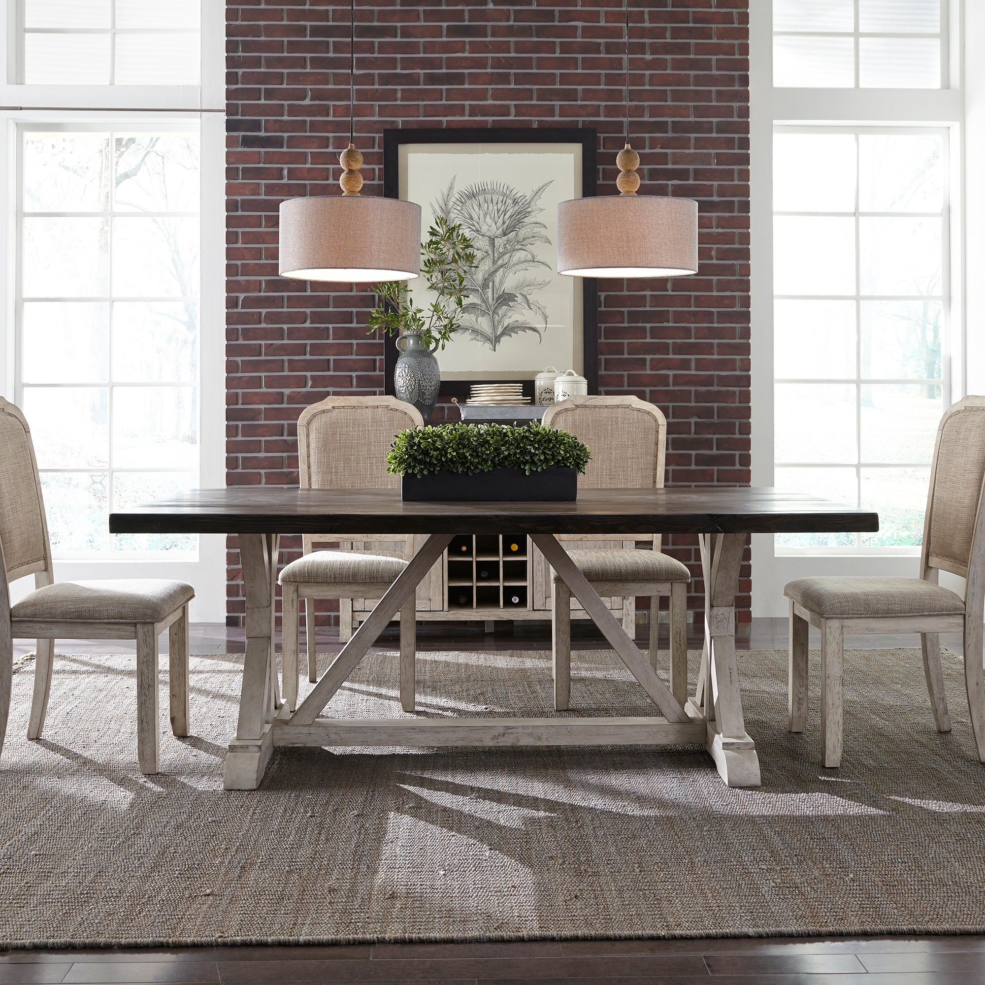 Liberty Furniture 619-T3878 Trestle Table