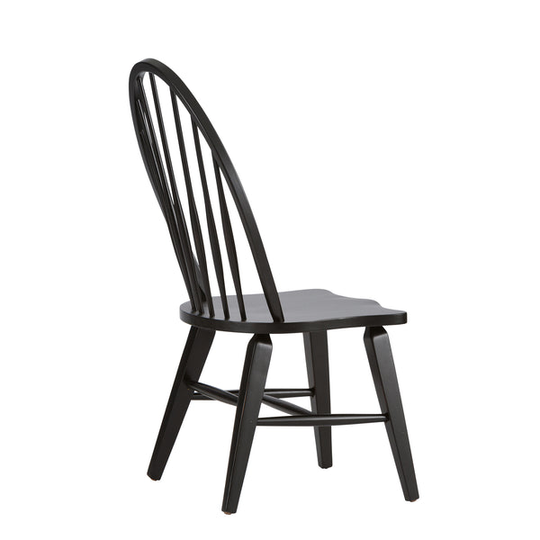 Liberty Furniture 482-C1000S Windsor Back Side Chair - Black