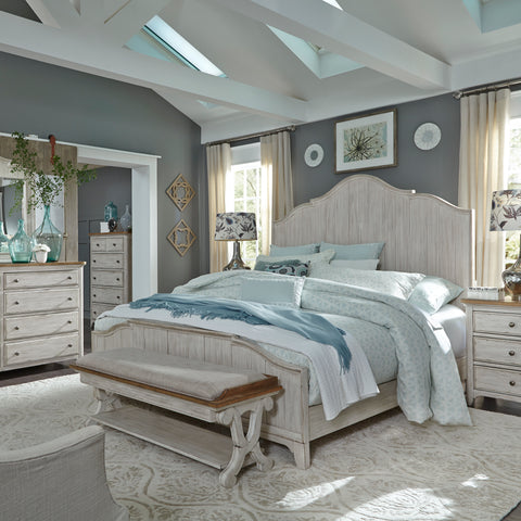 Liberty Furniture 652-BR-QPBDMCN Queen Panel Bed, Dresser & Mirror, Chest, Night Stand