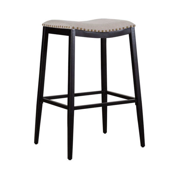 Liberty Furniture 179-B000130-B Backless Uph Barstool- Black