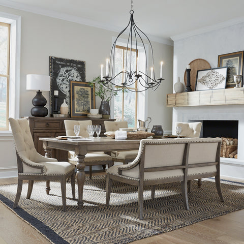 Liberty Furniture 615-DR-6LTS 6 Piece Leg Table Set