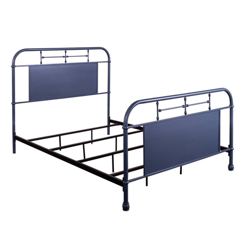 Liberty Furniture 179-BR13HFR-N Queen Metal Bed- Navy