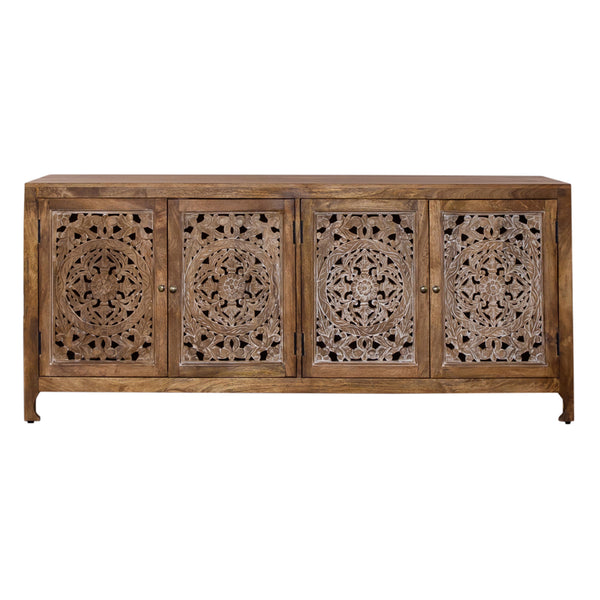 Liberty Furniture 2077-AC7432 74 Inch 4 Door Accent TV Stand
