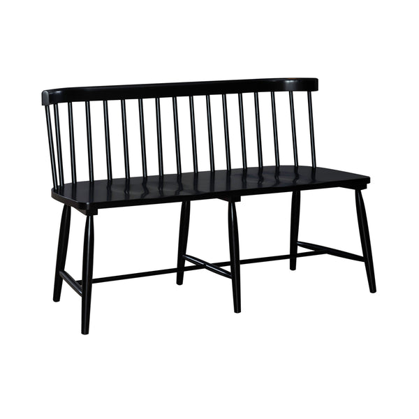 Liberty Furniture 224-C4000B-B Spindle Back Dining Bench - Black (RTA)