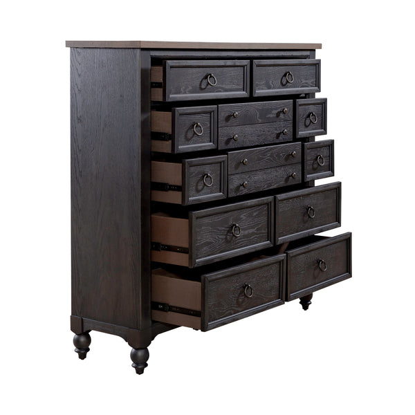 Liberty Furniture 615-BR32-B 12 Drawer Chesser - Black