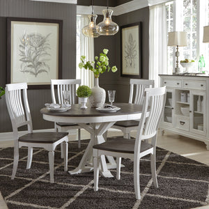 Liberty Furniture 417-DR-5PDS 5 Piece Pedestal Table Set