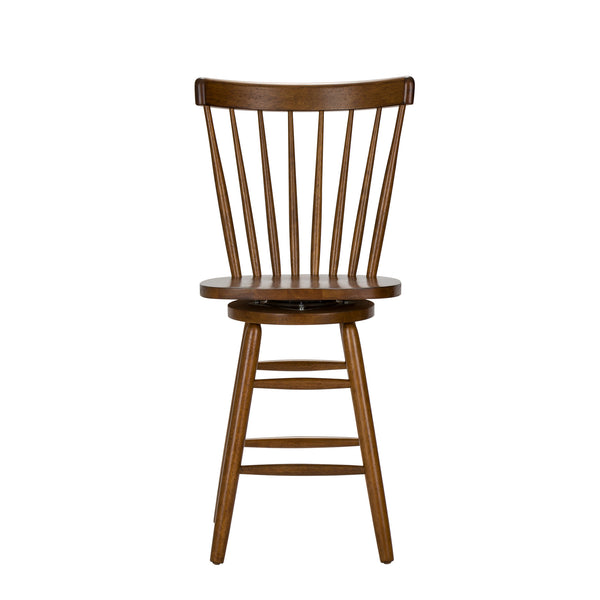 Liberty Furniture 38-B1724 24 Inch Swivel Counter Chair - Tobacco
