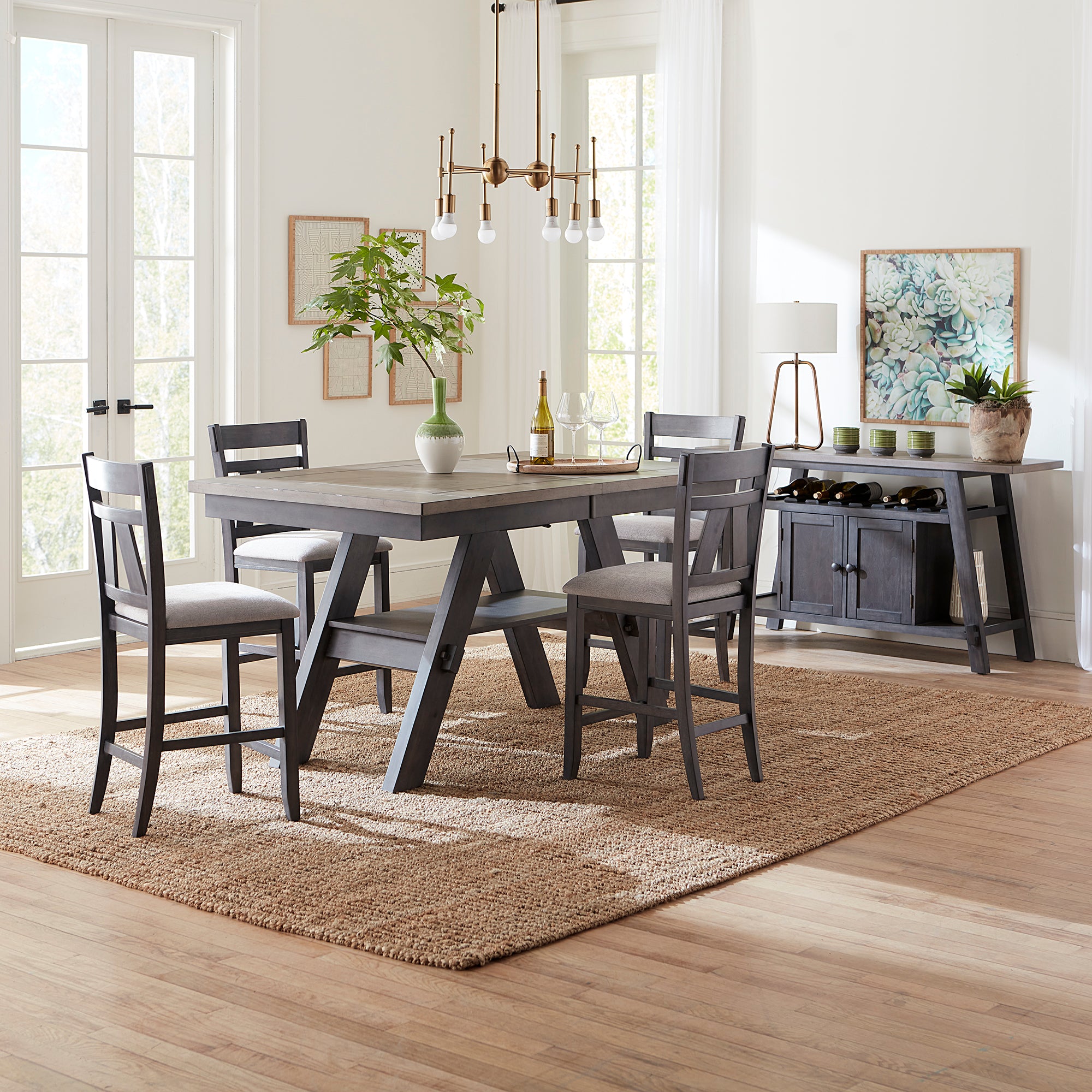 Liberty Furniture 116GY-CD-5GTS 5 Piece Gathering Table Set