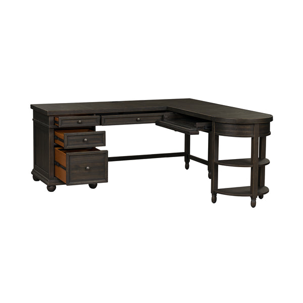 Liberty Furniture 879-HO-LSD L Shaped Desk Set