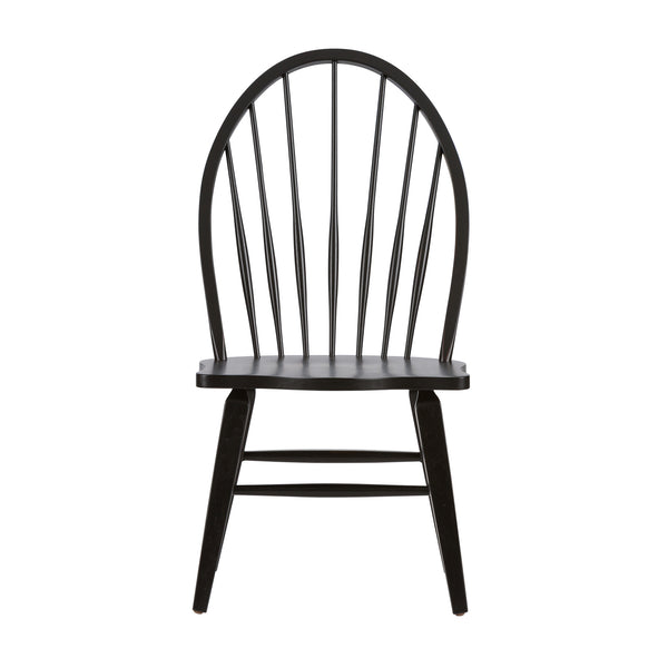 Liberty Furniture 482-C1000S Windsor Back Side Chair - Black