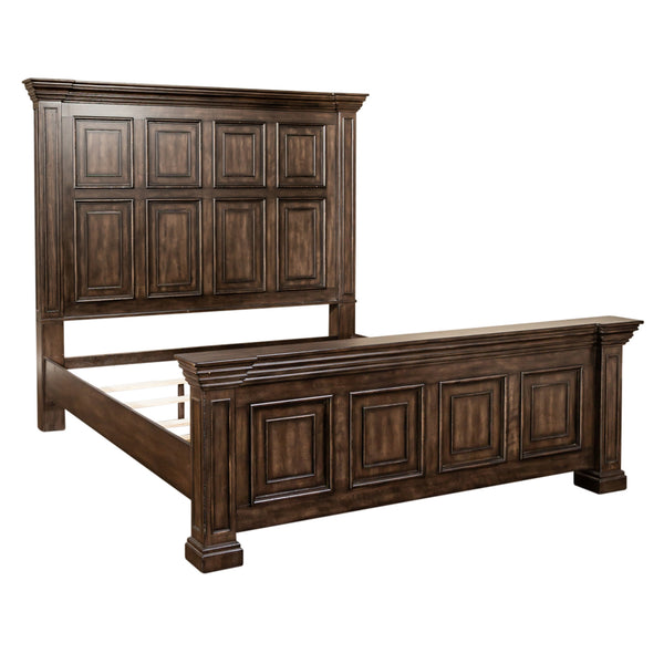 Liberty Furniture 361-BR-KPBDMC King Panel Bed, Dresser & Mirror, Chest