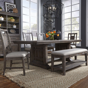 Liberty Furniture 823-DR-O6TRS Opt 6 Piece Trestle Table Set