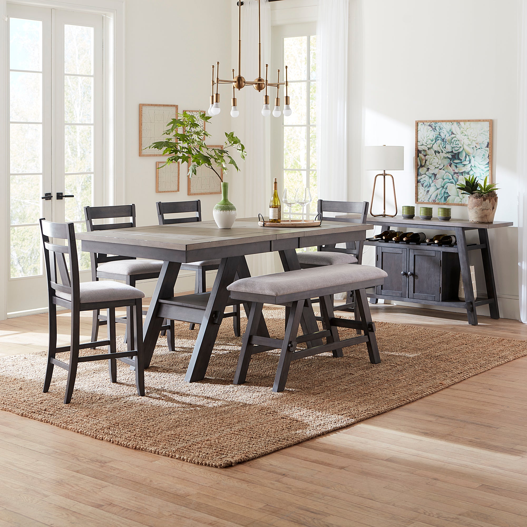 Liberty Furniture 116GY-CD-6GTS 6 Piece Gathering Table Set
