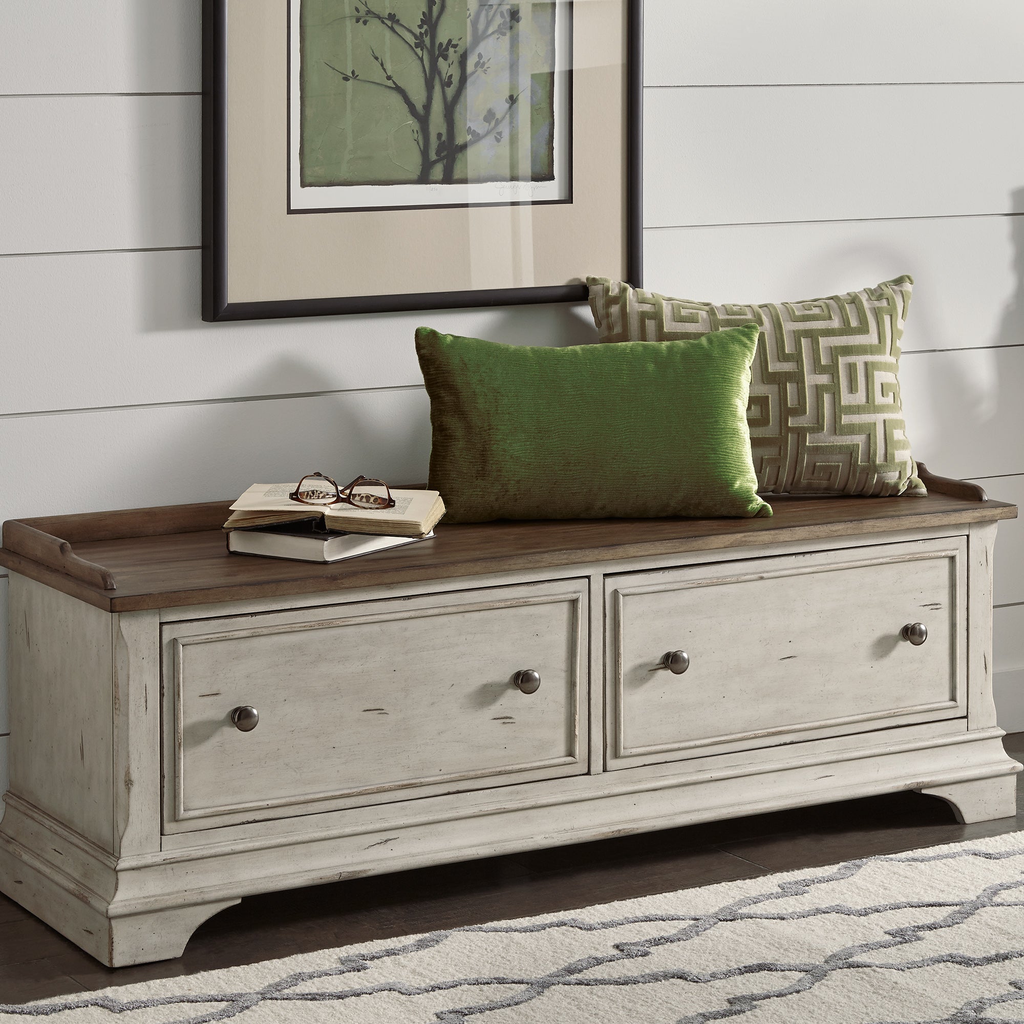 Liberty Furniture 498-OT47 Storage Hall Bench