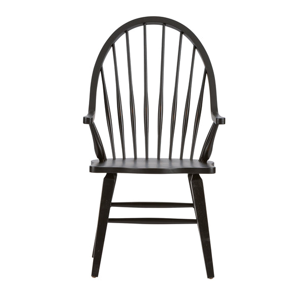 Liberty Furniture 482-C1000A Windsor Back Arm Chair - Black