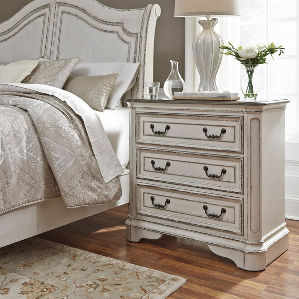 Liberty Furniture 244-BR64 3 Drawer Bedside Chest w/ Charging Station