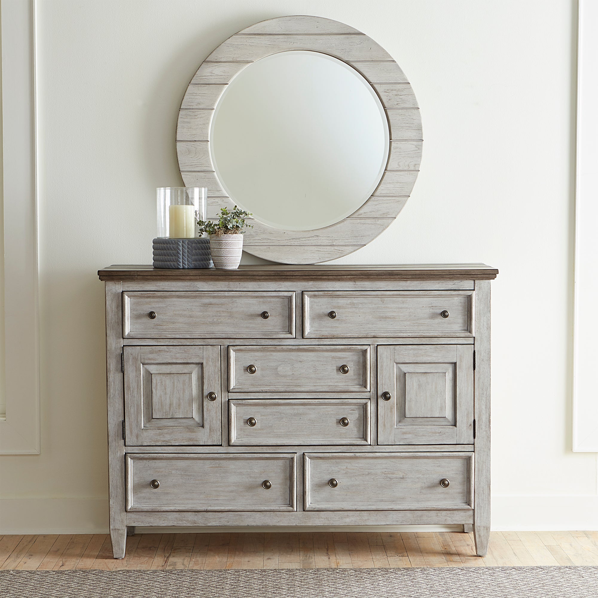 Liberty Furniture 824-BR-ODM Opt Dresser & Mirror