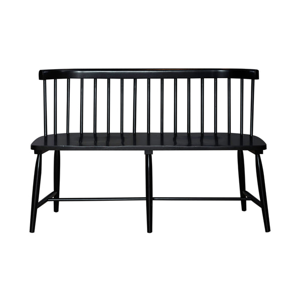 Liberty Furniture 224-C4000B-B Spindle Back Dining Bench - Black (RTA)