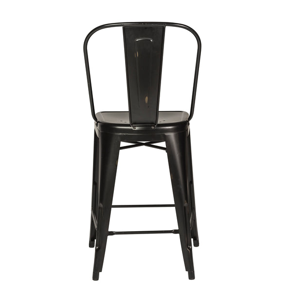 Liberty Furniture 179-B350524-B Bow Back Counter Chair - Black (RTA)