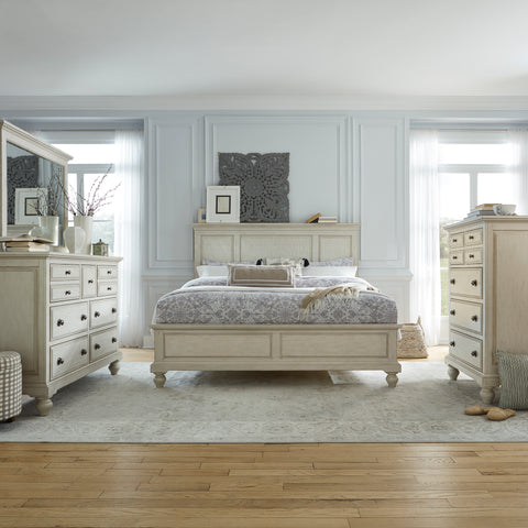 Liberty Furniture 697-BR-KPBDMC King Panel Bed, Dresser & Mirror, Chest