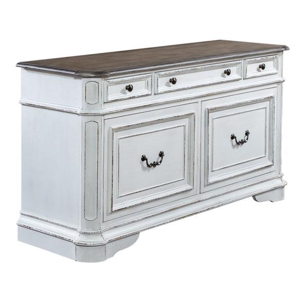 Liberty Furniture 244-HOJ-OCHS Opt Credenza & Hutch