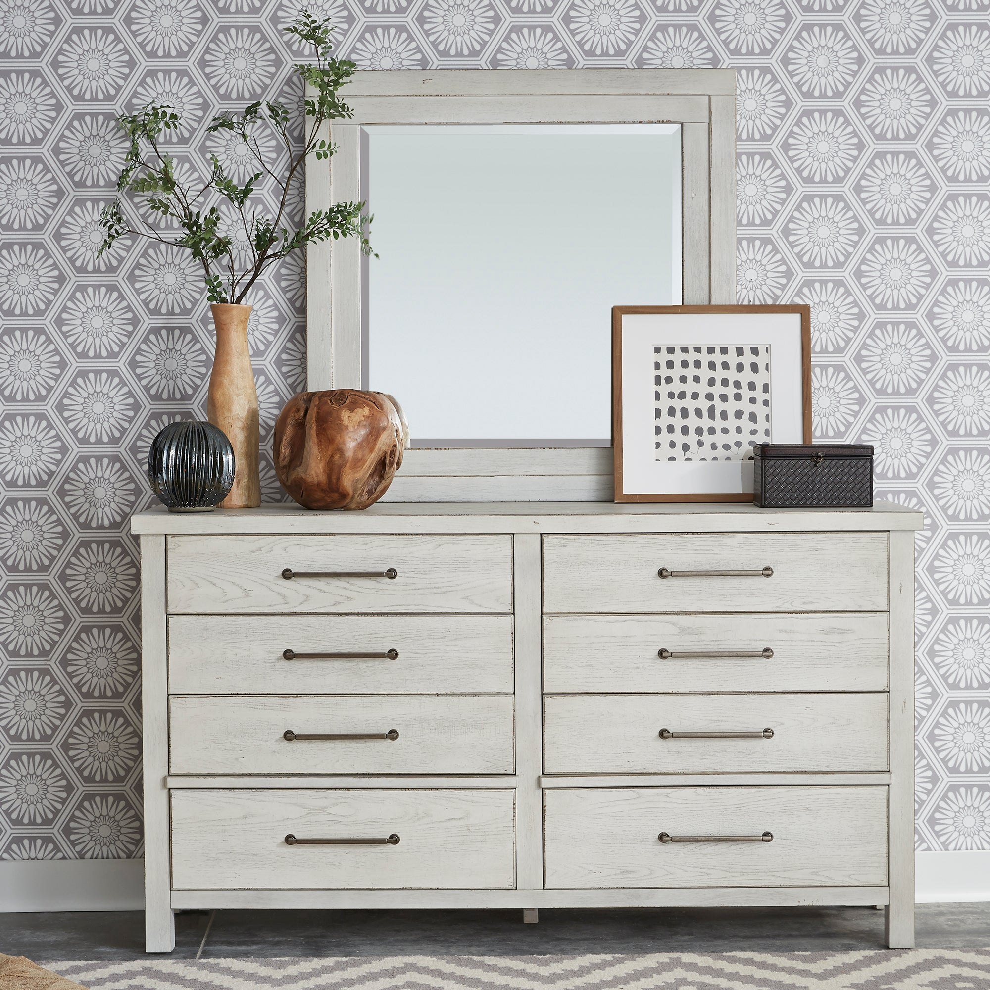 Liberty Furniture 406W-BR-DM Dresser & Mirror