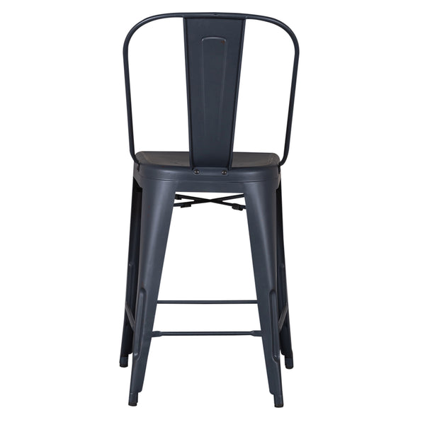 Liberty Furniture 179-B350524-N Bow Back Counter Chair- Navy