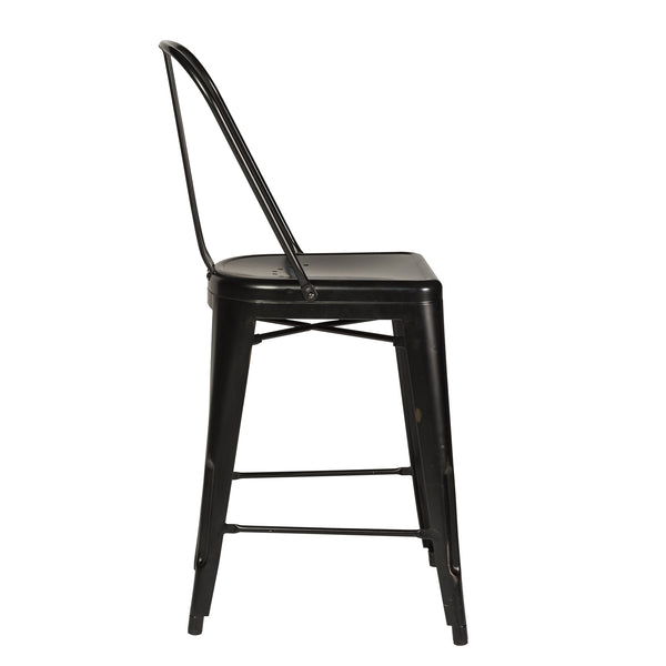 Liberty Furniture 179-B350524-B Bow Back Counter Chair - Black (RTA)