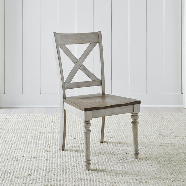 Liberty Furniture 350-C3000S X Back Wood Seat Side Chair (RTA)