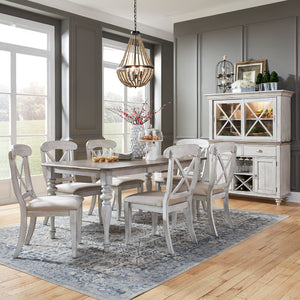 Liberty Furniture 303W-CD-7RLS 7 Piece Rectangular Table Set