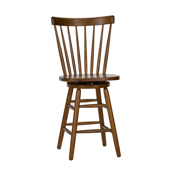 Liberty Furniture 38-B1724 24 Inch Swivel Counter Chair - Tobacco