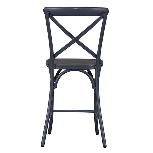 Liberty Furniture 179-B300524-N X Back Counter Chair- Navy