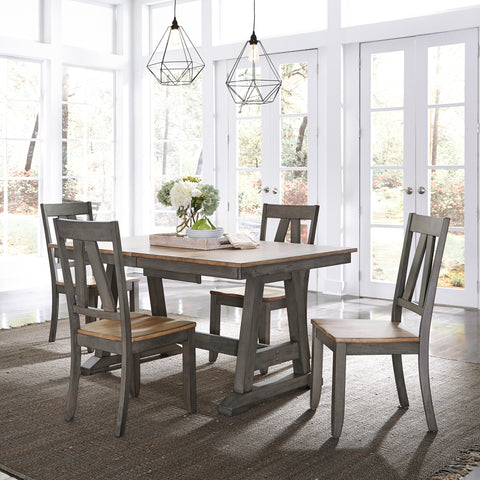 Liberty Furniture 62-CD-5TRS 5 Piece Trestle Table Set