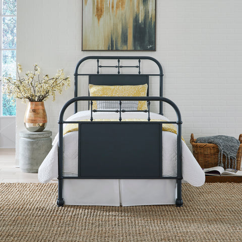Liberty Furniture 179-BR17HFR-N Full Metal Bed - Navy