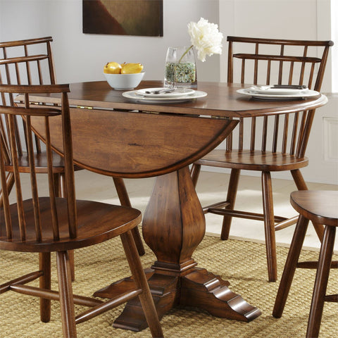 Liberty Furniture 38-CD-ROS Round Drop Leaf Table