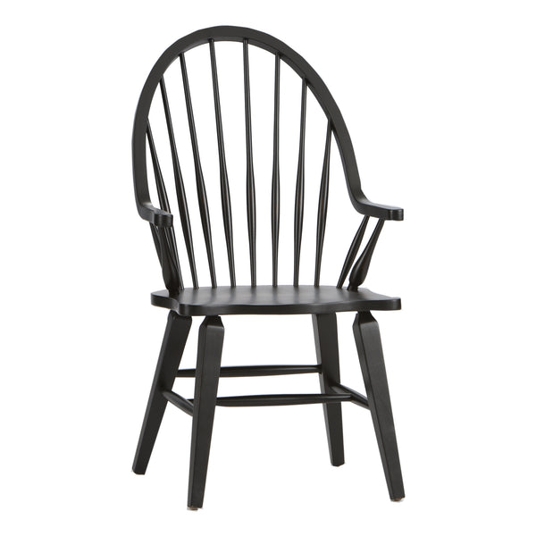 Liberty Furniture 482-C1000A Windsor Back Arm Chair - Black