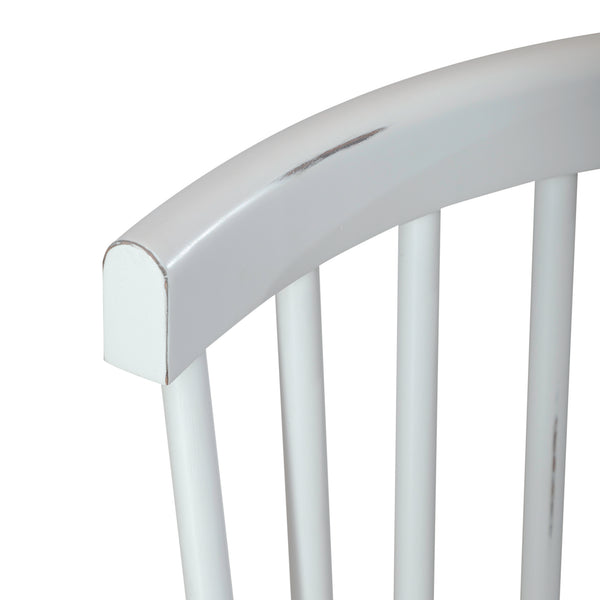 Liberty Furniture 224-C4000S-W Spindle Back Side Chair - White (RTA)