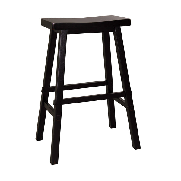 Liberty Furniture 48-B1830 30 Inch Sawhorse Barstool - Black (RTA)