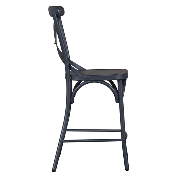 Liberty Furniture 179-B300524-N X Back Counter Chair- Navy