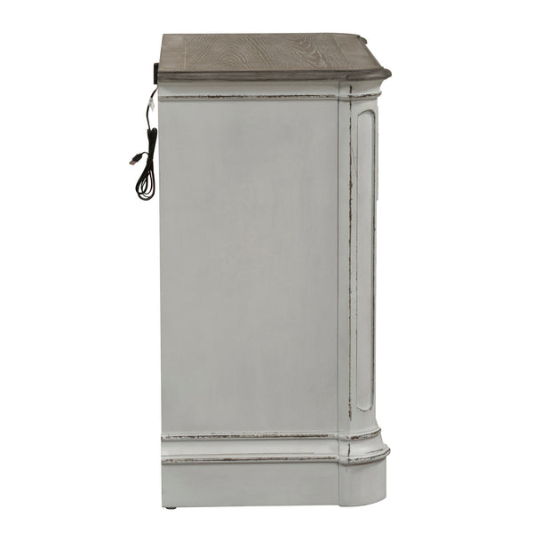 Liberty Furniture 244-BR64 3 Drawer Bedside Chest w/ Charging Station
