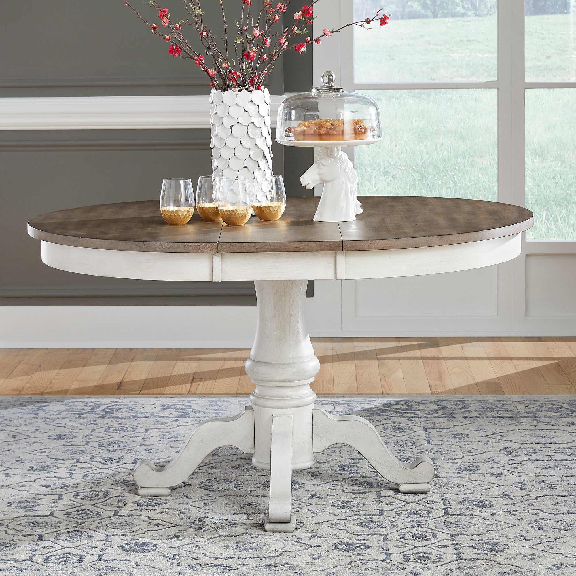 Liberty Furniture 303W-CD-PED Pedestal Table Set