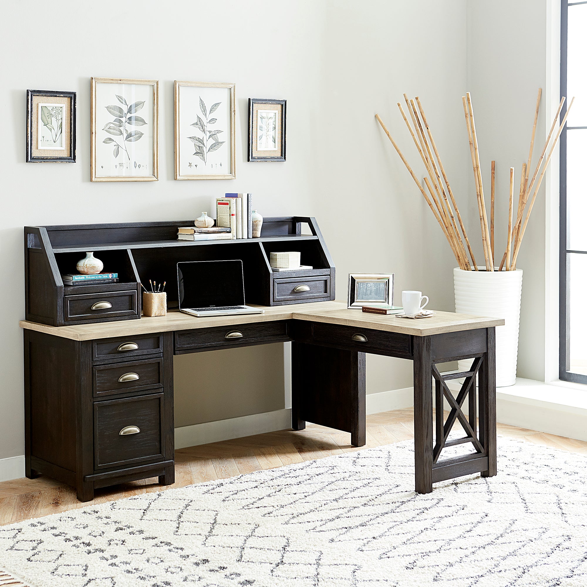 Liberty Furniture 422-HO-LSD L Shaped Desk