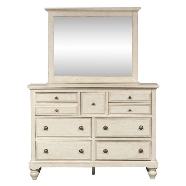 Liberty Furniture 697-BR-KPBDMC King Panel Bed, Dresser & Mirror, Chest