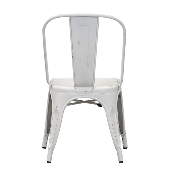 Liberty Furniture 179-C3505-AW Bow Back Side Chair - Antique White
