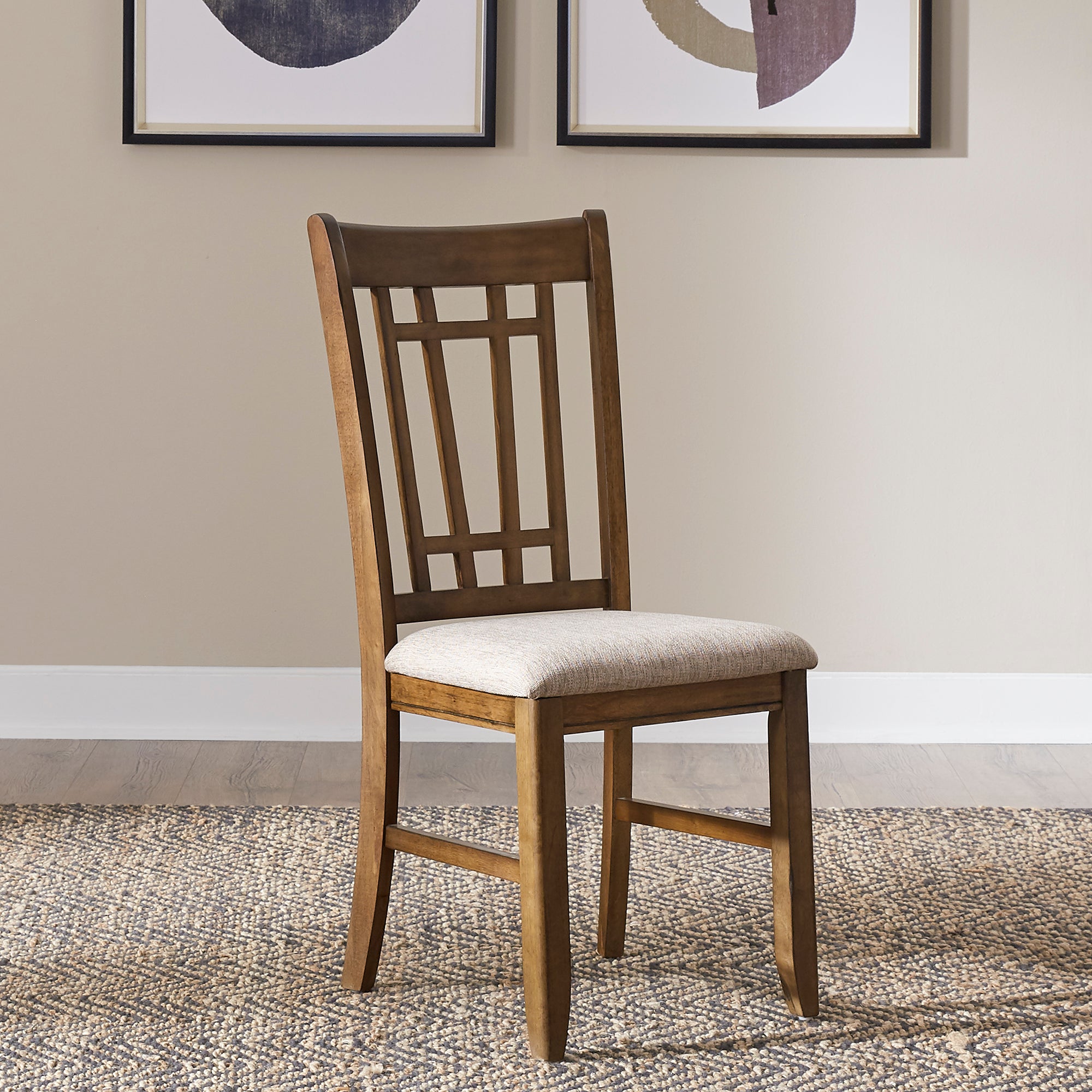 Liberty Furniture 227-C9201S Lattice Back Side Chair