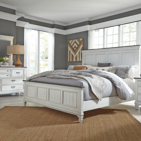 Liberty Furniture 417-BR-QPBDM Queen Panel Bed, Dresser & Mirror
