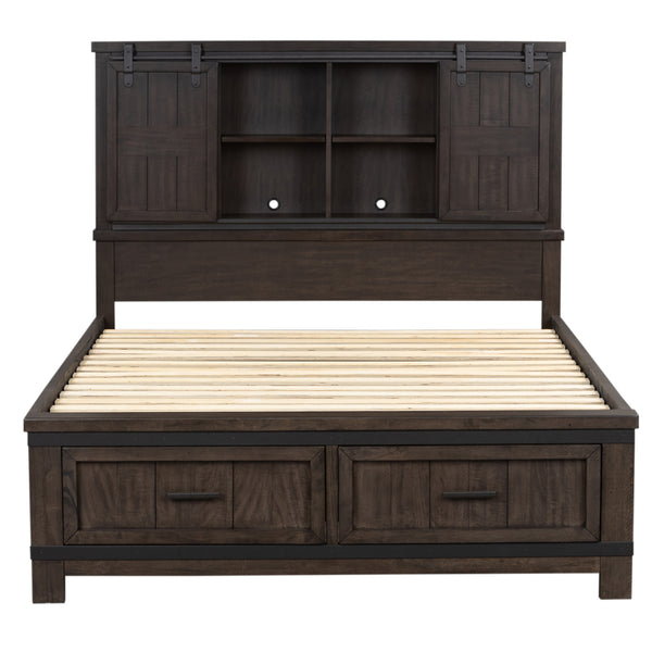 Liberty Furniture 759-BR-KBBDM King Bookcase Bed, Dresser & Mirror