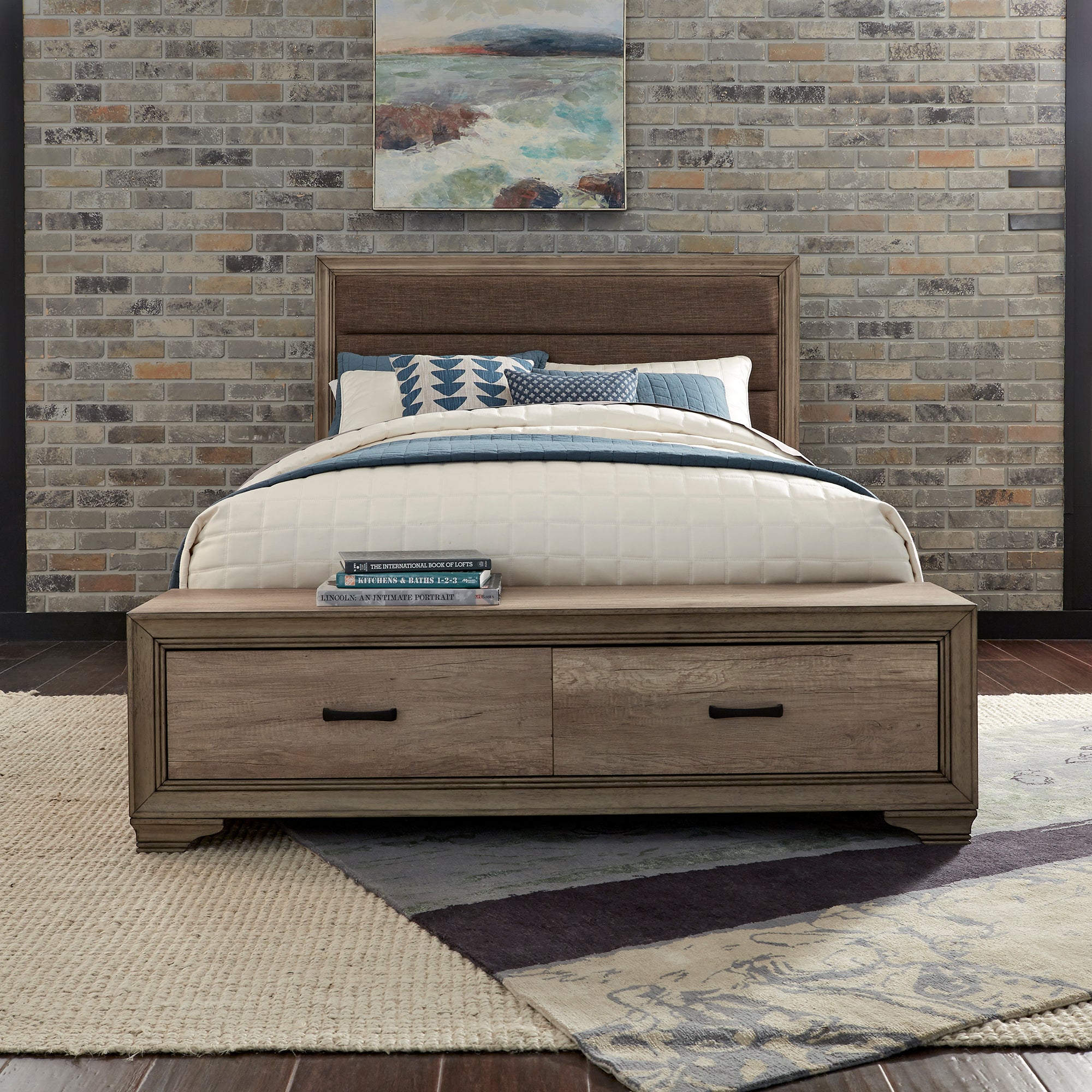 Liberty Furniture 439-BR-QSB Queen Storage Bed