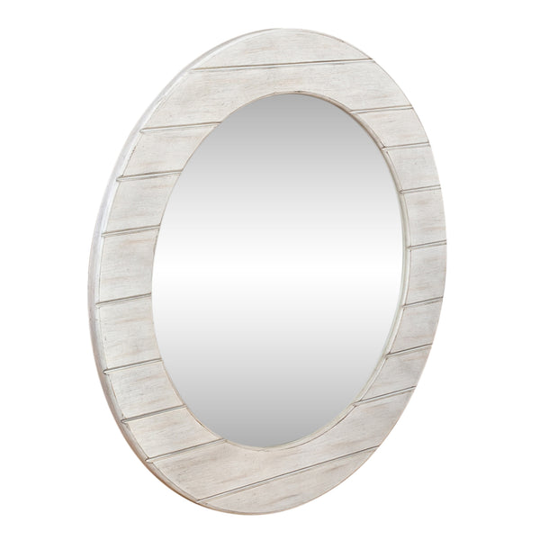 Liberty Furniture 824-BR52W Round Mirror - White