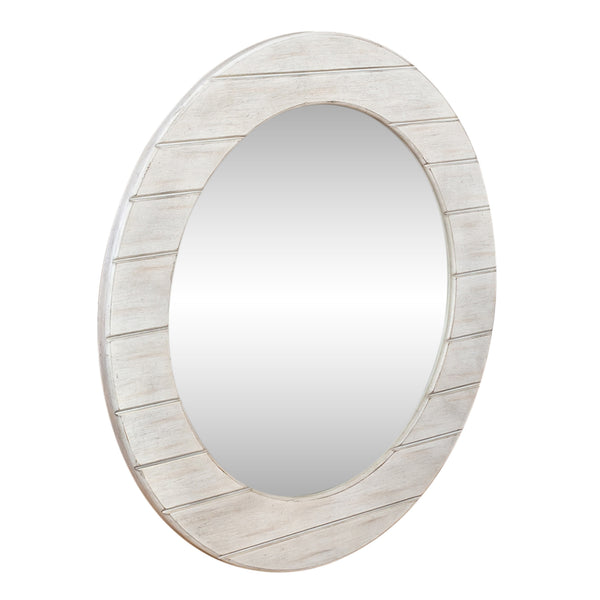 Liberty Furniture 824-BR52W Round Mirror - White